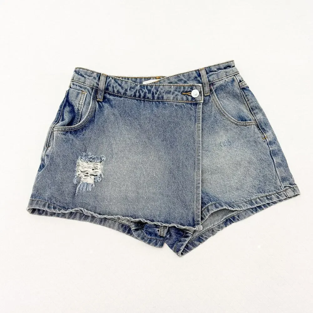 The Impeccable Pig Denim Jean Shorts 2.7 August Apparel Size Medium